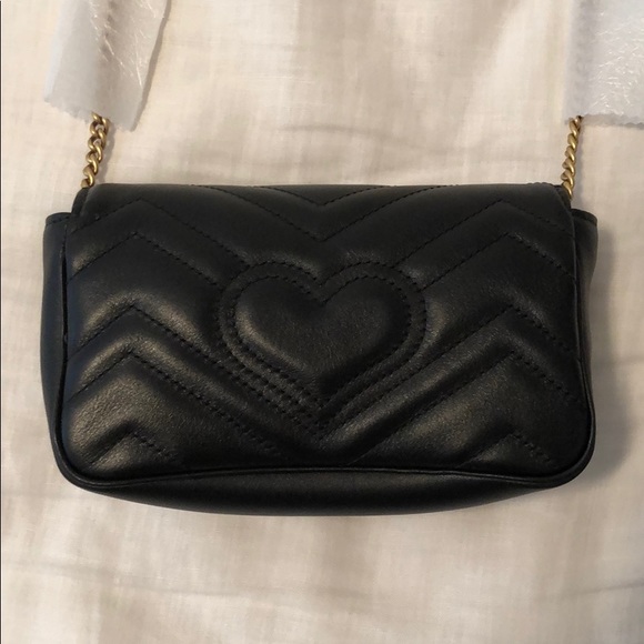 Black gucci supermini bag